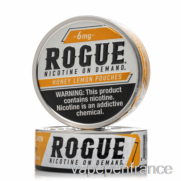 Sachets De Nicotine Rogue - Stylo Vape Miel Citron 6 Mg (paquet De 5)